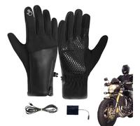 Générique Gants Chauffants Électriques - Rechargeable Compatible Écran Tactile Résistant au Vent - Moufles Chauffantes pour Temps Froid - pour Hommes Femmes Course Plein Air Sports de Neige Cyclisme