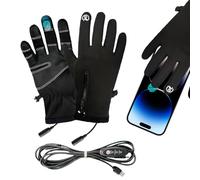 Générique Gants Chauffants, Gants Tactiles Chauffants Chauffe-Mains, Mitaines Thermiques Hiver Imperméables pour Voyage Randonnée Ski Pêche Course à Pied Cyclisme