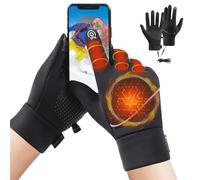 Générique Gants Chauffants,Moufles de Ski d'hiver | Moufles Chauffantes USB Tactiles pour Temps Froid Trajets Domicile-Travail Déneigement Passionnés des Sports d'hiver et de Photographie