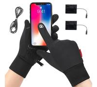 Générique Gants Chauffants pour Homme | Gants de Ski Chauffants | Recharge USB Imperméables Antidérapants Compatibles Écran Tactile - pour Temps Froid Cyclisme Randonnée Sports Hiver