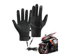 Générique Gants Chauffants pour Motocyclette - Mitaines Tactiles Imperméables USB,Gants de Cyclisme,pour l'hiver, la Conduite de Motocyclette, Le Gym, l'Entraînement, la Haltérophilie, Le Travail,