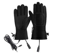 Générique Gants Chauffants Rechargeables | Gants Chauffants électriques imperméables écran Tactile Chaud | Fournitures d'hiver Gants Coupe-Vent pour l'alpinisme randonnée Cyclisme
