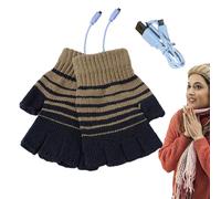 Générique Gants Chauffants sans Doigts, Gants Chauffants pour Femmes | Gants d'hiver USB sans Doigts pour Hommes | Demi-Mains tricotés USB pour la dactylographie, Le Travail et Le SP