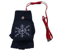 Générique Gants Chauffants - USB Chauffants sans Doigts pour Confort | Équipement Hiver avec Tissu Doux et Chauffage Efficace, Protège Les Mains par Froid Intense, Idéal Pours Chasse, Ski, Pêche