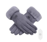 Générique Gants Chauffants USB, Gants électriques pour Femmes, Gants d'hiver Rechargeables pour textos, ergonomiques par Temps Froid pour Voyager, Cyclisme, Femmes et Filles