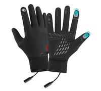 Générique Gants Chauffants USB, Rechargeable Gants Chauffants USB avec Écran Tactile, Chauffe Main Rechargeable 2 en 1 Magnetique, Coupe-Vent Respirant Antidérapant