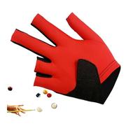 Générique Gants de Billard - Mitaines Respirantes avec des Doigts Ouverts | Gants Élastiques De Billard Conçus pour Les Hommes - Accessoire d'Entraînement Sportif Queue pour Hommes Femmes Athlètes