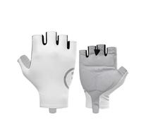 Générique Gants de Cyclisme à Doigts complets for Hommes, compatibles avec Giant, Doublure Polaire rembourrée en Gel, for l'automne et l'hiver, sur Route et en VTT, 2024(White Half,XL-EU)