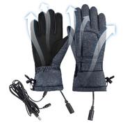 Générique Gants de Cyclisme Chauffants | Gants Chauffants électriques imperméables écran Tactile Chaud | Fournitures d'hiver Gants Coupe-Vent pour l'alpinisme randonnée Cyclisme