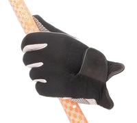 Générique Gants De Golf pour Hommes - Poignée Antidérapante en Particules, Ajustement Main Gauche + Accessoire, Équipement De Sport en Maille Respirante, Patch en Cuir sur La Paume + Lavable | CLU
