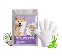 Générique Gants de Nettoyage pour Chat | Nettoyage Doux sans Eau désodorisant | Gants de Bain Chien, lingettes lavables Chat | pour Chiot Oreilles Yeux Pattes Visage Fesses Maison Voyage Appartement
