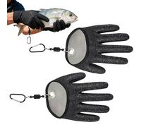 Générique Gants de Pêche,Mitaines Anti-Coupure Pour Eau Salée - Gants Résistants aux Coupures avec Crochet - Pour Ouverture Huîtres Découpe Mandolin Coupe Viande Kayak Randonnée Pagayage