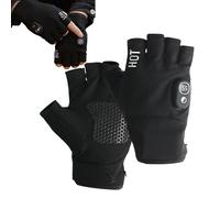 Générique Gants De Travail Chauffants Design sans Doigts | Gants de Ski Chauffants | Mitaine à Contrôle de Température 3 Niveaux pour Trajet Temps Froid Ski Randonnée Vélo Moto Camping