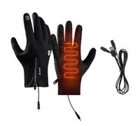 Générique Gants de Travail Chauffants,Gants Chauffants pour Femmes - pour Les Mains Rechargeables - d'hiver antidérapants avec Fermeture éclair, équipement de pêche sur Glace pour Hommes