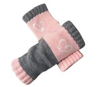 Générique Gants De Travail Hiver- Tactiles Moufles Hiver Chaudes Et Brodées Tricotées Thermiques à Doigts Ouverts Compatibles avec Les Écrans pour Envoyer des SMS par Temps Froid Casual