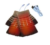 Générique Gants d'hiver Chauffants, Gants Chauffants USB - Gants sans Doigts USB pour l'hiver - pour l'hiver, Gants pour la Frappe, la Conduite, Le Travail, l'équitati