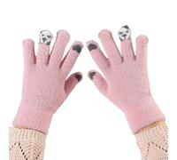 Générique Gants d'hiver- Sport Moufles Hiver Tricotées Panda Mignon Coupe-Vent à Cinq Doigts pour Les Écrans Tactiles Et Le Vélo Parfaites Petits Trajets Activités Hivernales Casual