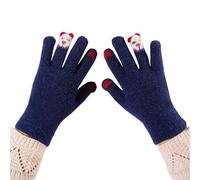 Générique Gants d'hiver- Sport Moufles Hiver Tricotées Panda Mignon Coupe-Vent à Cinq Doigts pour Les Écrans Tactiles Et Le Vélo Parfaites Petits Trajets Activités Hivernales Casual