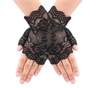 Générique Gants Fantaisie,Mitaines de Mariée à Manchette | Accessoires De Déguisement Pour Photo Avec Protection Solaire Pour Bal De Promotion Thé Dames Mariage Mariée Femmes Cosplay