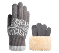 Générique Gants Mitaine Femme- Polaire Moufles Thermiques Hiver Tactiles à Double Couche Tricotées pour Les Activités Extérieures par Temps Froid Et Un Confort Optimal Pendant Fêtes Casual