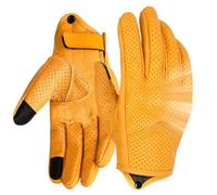 Générique Gants Moto en Cuir | Ajustables Respirants Compatibles Écrans Tactiles Anti-Chute | Gants Moto Mixtes,Trajet Routes Complexes Hommes Femmes