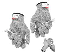 Générique Gants Résistants aux Coupures - Niveau 5 Polyéthylène | Gants Alimentaires Anti-Abrasion, Coupure et Perforation | Cuisine Jardin Menuiserie | Mains