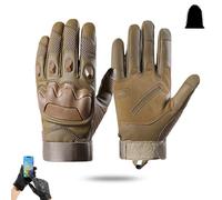 Générique Gants Tactiques à Doigts Complets, Gants Tactiques Robustes, Entièrement Protecteurs, Gants Antidérapants pour Les Sports De Plein Air (Brun, Large)