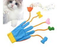 Générique Gants Teaser pour Chat, Gants interactifs, Jouets pour Chat,Gants de Jouet pour Teaser | Jouet à 5 Doigts, Jouet interactif pour avec Cloches, Fournitures pour Animaux de Compagnie