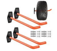 Générique Garage Hooks Heavy Duty - Tire Rack Wall Mount | 27x9cm Wall Mount Garage Hanger | Ladder Hanger Tire Rack For Organizing Power Tools,Ladders,Bulk Items,Bikes,Ropes And More Equipment