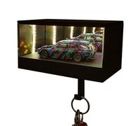 Générique Garage Key Holder - Keychain Hook with LED Light | Garage Door Opener Holder Convenient Car Key Organizer for Apartment, Home, Entryway, Mail Area or Everyday Use, 3.15x3.15x5.91in