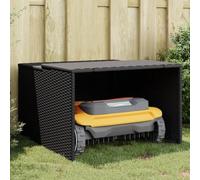 Générique Garage pour Robot Tondeuse Noir 86x90x52/57 cm résine tressée,Maison & Jardin,Accessoires pour équipement électrique d'extérieur,Accessoires pour tondeuses à Gazon,Noir,8.4KG,365404