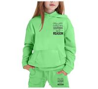 Générique Garçon Ensemble De Survêtement Pantalon Et Sweat Haut Top Manches Longues Tenue Automne Hiver Vêtements Sportswear Fille Bébé 1 Moi Idée Cadeau Gaming (Vert,4-5 ans)