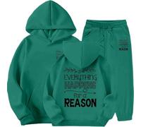 Générique Garçon Ensemble De Survêtement Pantalon Et Sweat Haut Top Manches Longues Tenue Automne Hiver Vêtements Sportswear Fille Bébé 1 Moi Idée Cadeau Gaming (Dark Vert,12-13 ans)