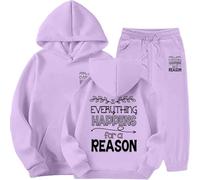 Générique Garçon Ensemble De Survêtement Pantalon Et Sweat Haut Top Manches Longues Tenue Automne Hiver Vêtements Sportswear Fille Bébé 1 Moi Idée Cadeau Gaming (Violet,12-13 ans)