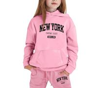 Générique Garçon Survêtement Sweat Manches Longues Et Pantalon De Jogging Sport Ensemble Vêtements Leggings Pour Filles Enfants Tenue Bébé Hiver 1 Moi Mode Fille 1-6 Ans (Rose,8-9 ans)
