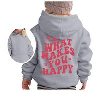 Générique Garçon Sweats Capuche Sweat Unisexe en Coton Pulls Enfant Casual Haut Mignon Col Rond Tops de Couleur Unie Cadeau Ado