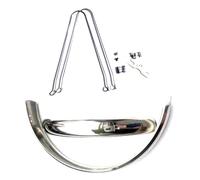 Générique Garde-Boue de vélo Garde-Boue de vélo 18 Pouces 20 Pouces Ailes de vélo de Route en Acier Inoxydable for Garde-Boue Avant et arrière de vélo VTT(18 inch V Brake)