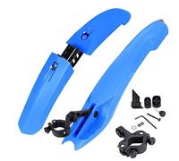 Générique Garde-Boue de vélo VTT avec feu arrière LED, 2 pièces, Ailes de Cyclisme à dégagement Rapide for 26 27.5 29 Pouces, Accessoires de vélo Bike mudguards(Blue 1)