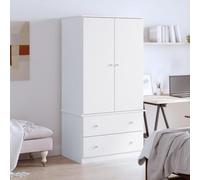 Générique Garde-Robe Alta Blanc 90x55x170 cm Bois Massif de pin,Meubles,Armoires & Meubles de Rangement,Armoires,Blanc,43.82 KG,353930