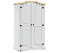 Générique Garde-Robe avec 2 Portes Gamme Corona pin Mexicain Blanc,Armoires & Meubles de Rangement,Armoires-282620