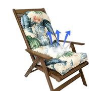 Générique Garden Chair Cushion for Adirondack, Indoor Outdoor Fade Resistant Seat and Back Cushion, Soft and Thick Chair Pads with Secure Ties, Outdoor Garden Seat Rocking Chair Cushion