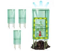 Générique Garden Cloches, Flower Protection Covers, 21.65 inches, 4 Pack Seedling Reusable, Animal Barrier Cage for Blueberries, Strawberries, Vegetables, Fruits, Flowers, and Garden Beds, Plants