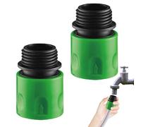 Générique Garden Hose Connector, Female Quick Fitting, 2 Piece Set with Flexible Build, Water Hose Disconnect Accessory, 0.98 in Outdoor Utility, Compact Fixture for Irrigation Lawn Yard Garden