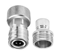 Générique Garden Hose Fittings - Stainless Steel Replacement, Standard Size with Sealing Gasket, High Grade 304 Steel, Aesthetic Finish, Home Bathroom Tool for Kitchen, Adaptable Outdoor Performance