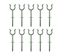 Générique Garden Hose Guide Stakes - 7.5In Hose Guide Pins | Heavy Duty Garden Ĥose Brackets | ABS Ground Nails & Support Racks For Lawn, Backyard, RV & Garage, Prevent Tangling