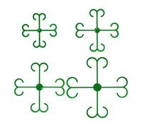 Générique Garden Plant Clips - Mini Stem Stabilizers for Flower Vegetables | Lightweight Non-Toxics Flexible, Quick Fit for Backyard Patio Terrace Indoor Plant Pots Gardening Use