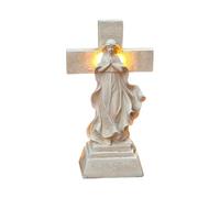 Générique Garden Solar Sculpture - 13x8.5x24cm Virgin Mary Prayer Religious - Peaceful Prayer Yard Decoration Outdoor Solar Statue,for Patio Yard Backyard Lawn Porch Pathway Christmas Easter Birthday