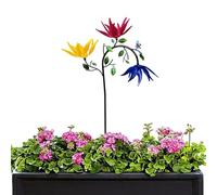 Générique Garden Spinners Outdoor, 95x30cm/37.4x11.8 inches Decorative Metal Wind Spinner - Holiday Decorations for Porch Pathway Youth Lawn Family Flowerbed Boys Girls