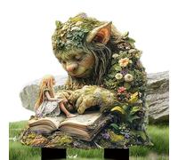 Générique Garden Stakes,Tree Man Eaarth Goddess Garden Staakes - Outdoor Accessories, Ground Inssert, 2D Acrylic Flower Pot Decoration for Lawn Backyarde