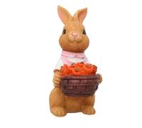 Générique Garden Statues Rabbit, Easter Bunny Outdoor Art Décor Animal Figurines Ornament for Thanksgiving Valentine's Day Decorations for Gardens Yards Lawns Indoors Sculptures (B)